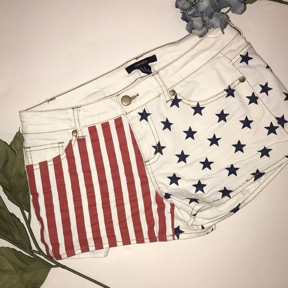 Forever 21 patriotic shorts